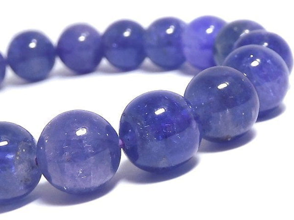 [Video][One of a kind] Tanzanite AAA- Round 9.5mm Bracelet NO.214