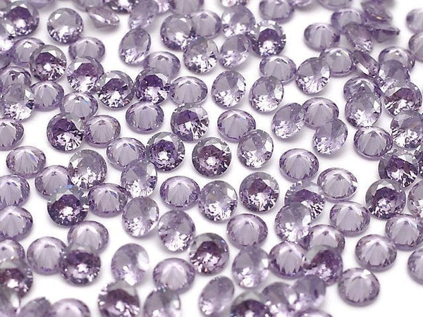 [Video] Cubic Zirconia AAA Loose stone Round Faceted 3x3mm [Light Amethyst] 20pcs