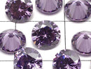 [Video] Cubic Zirconia AAA Loose stone Round Faceted 6x6mm [Light Amethyst] 10pcs