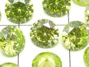 [Video]Cubic Zirconia AAA Loose stone Round Faceted 6x6mm [Lime] 10pcs