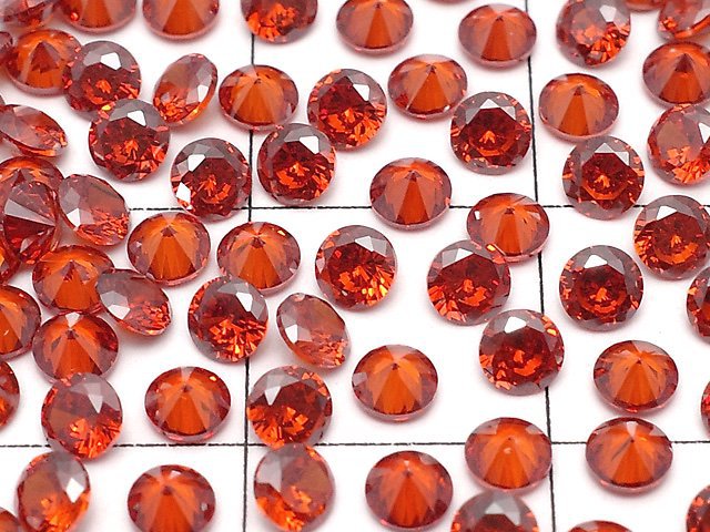 [Video] Cubic Zirconia AAA Loose stone Round Faceted 3x3mm [Ruby ] 20pcs