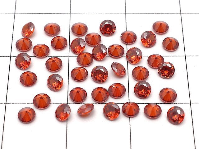 [Video] Cubic Zirconia AAA Loose stone Round Faceted 3x3mm [Ruby ] 20pcs