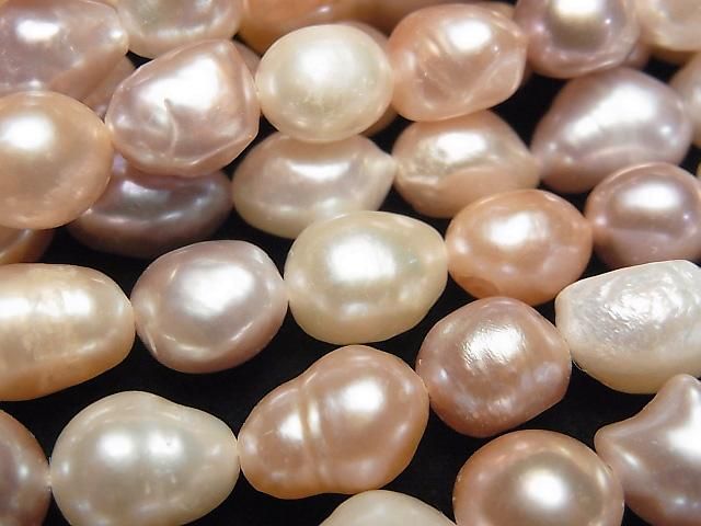 [Video] Fresh Water Pearl AA Baroque 8-10mm Natural Color Mix 1 Strand Beads (approx. 13 inch/33 cm)