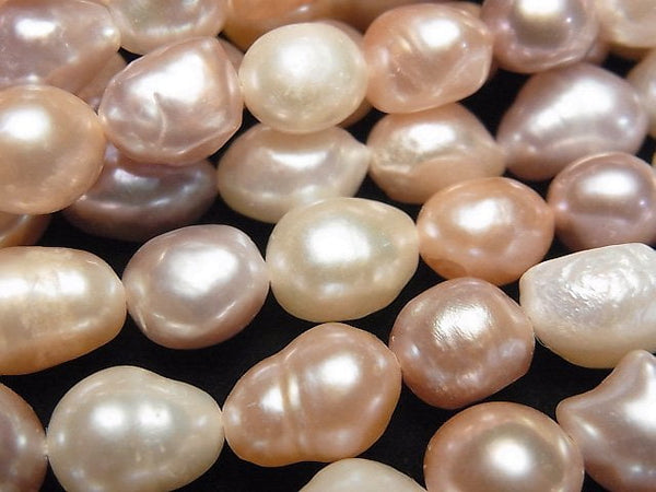 [Video] Fresh Water Pearl AA Baroque 9-12mm Natural color mix 1strand beads (aprx.13inch/33cm)