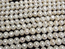 [Video] Fresh Water Pearl AA+ Potato 8-9mm White 1strand beads (aprx.14inch/34cm)