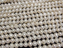[Video] Fresh Water Pearl AA+ Potato 6-7mm White 1strand beads (aprx.14inch/34cm)