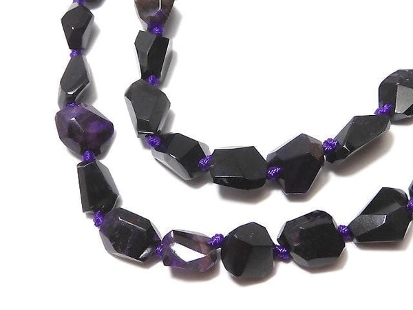 [Video][One of a kind] Sugilite AAA Faceted Nugget 1strand beads (aprx.17inch/43cm) NO.5