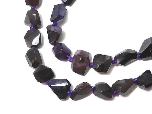 [Video][One of a kind] Sugilite AAA Faceted Nugget 1strand beads (aprx.17inch/41cm) NO.7