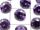 [Video]Cubic Zirconia AAA Loose stone Round Faceted 6x6mm [Amethyst] 10pcs