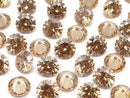 [Video] Cubic Zirconia AAA Loose stone Round Faceted 6x6mm [Champagne] 10pcs