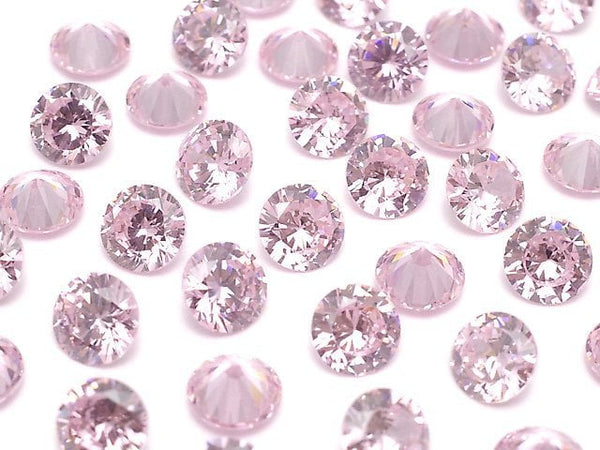 [Video] Cubic Zirconia AAA Loose stone Round Faceted 5x5mm [Pink] 10pcs