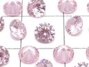 [Video] Cubic Zirconia AAA Loose stone Round Faceted 5x5mm [Pink] 10pcs