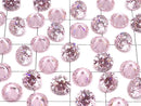[Video] Cubic Zirconia AAA Loose stone Round Faceted 6x6mm [Pink] 10pcs