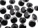 [Video] Cubic Zirconia AAA Loose stone Round Faceted 6x6mm [Black] 10pcs
