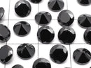 [Video] Cubic Zirconia AAA Loose stone Round Faceted 6x6mm [Black] 10pcs