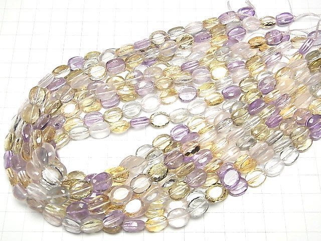 [Video]High Quality Mixed Stone AAA Faceted Oval 11x9mm 1/4 or 1strand beads (aprx.15inch/36cm)