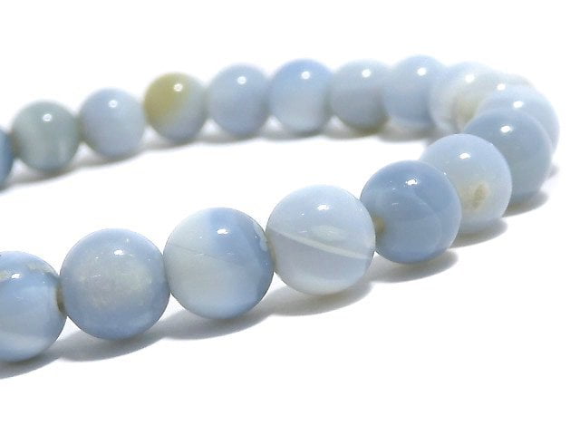[Video][One of a kind] Owy Blue Opal Round 6.5mm Bracelet NO.1