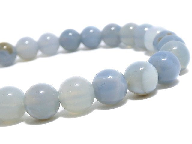[Video][One of a kind] Owy Blue Opal Round 6.5mm Bracelet NO.2