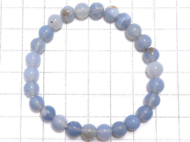 [Video][One of a kind] Owy Blue Opal Round 6.5mm Bracelet NO.2