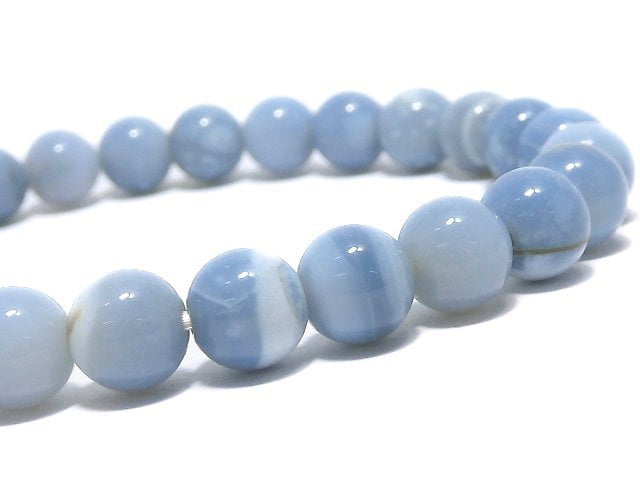 [Video][One of a kind] Owy Blue Opal Round 7mm Bracelet NO.5