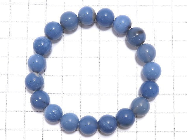 [Video][One of a kind] Owy Blue Opal Round 10mm Bracelet NO.10