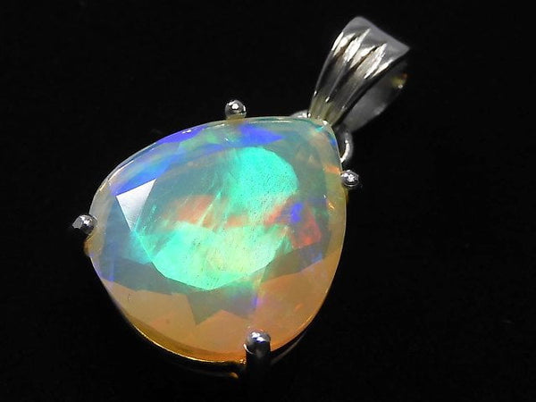 [Video][One of a kind] High Quality Opal AAA Faceted Pendant Silver925 NO.45