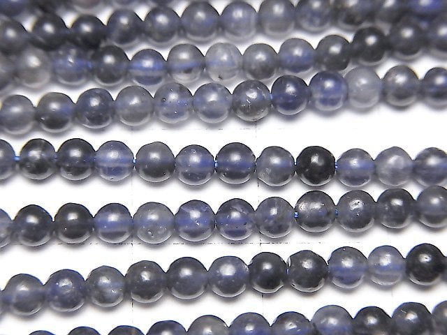 Iolite AA+ Round 3mm 1strand beads (aprx.15inch/36cm)