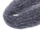 Iolite AA+ Round 3mm 1strand beads (aprx.15inch/36cm)