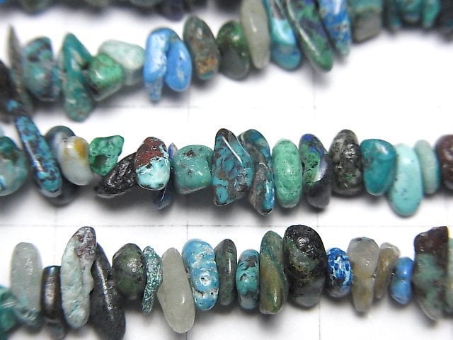 Chrysocolla AA Chips (Small Nugget ) 1strand beads (aprx.32inch/80cm)