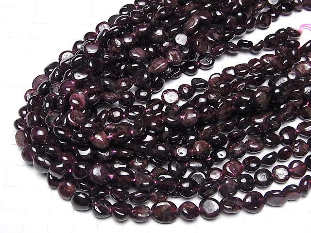 [Video]Garnet AA Nugget 1strand beads (aprx.15inch/36cm)