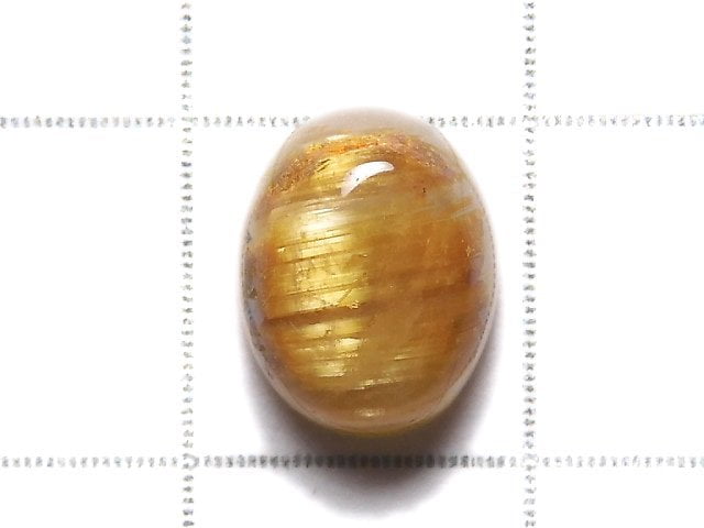 [Video][One of a kind] High Quality Rutilated Quartz AAA Cabochon 1pc NO.6