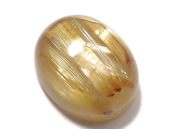 [Video][One of a kind] High Quality Rutilated Quartz AAAA Cabochon 1pc NO.7