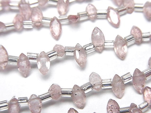 [Video]High Quality Pink Epidote AA++ Marquise Faceted 6x3mm 1strand (18pcs)