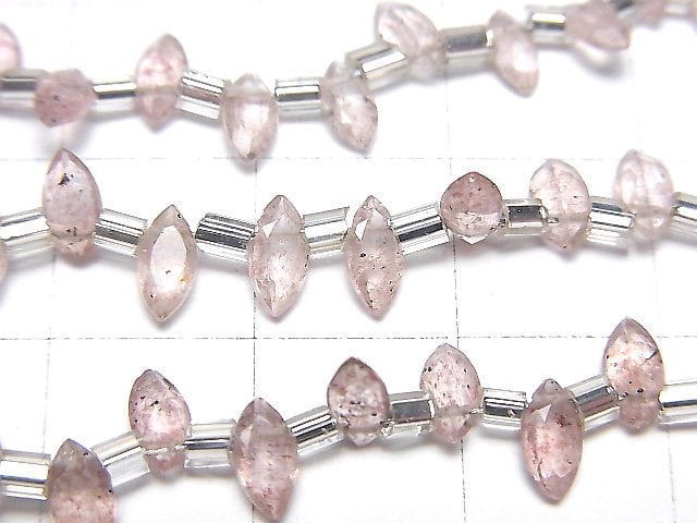 [Video]High Quality Pink Epidote AA++ Marquise Faceted 6x3mm 1strand (18pcs)