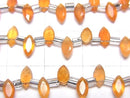[Video]High Quality Carnelian AAA- Marquise Faceted 6x3mm 1strand (18pcs)