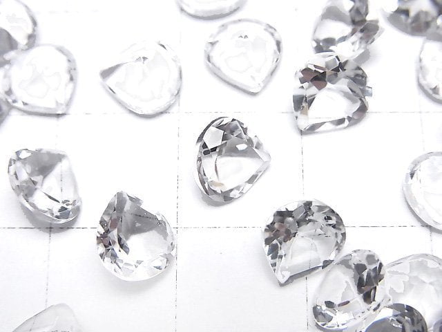 [Video]High Quality White Topaz AAA Loose stone Chestnut Faceted 7x7mm 5pcs