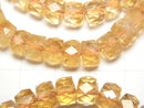 [Video]High Quality! Citrine AAA- Faceted Button Rondelle 8x8x5mm [Light color] Bracelet