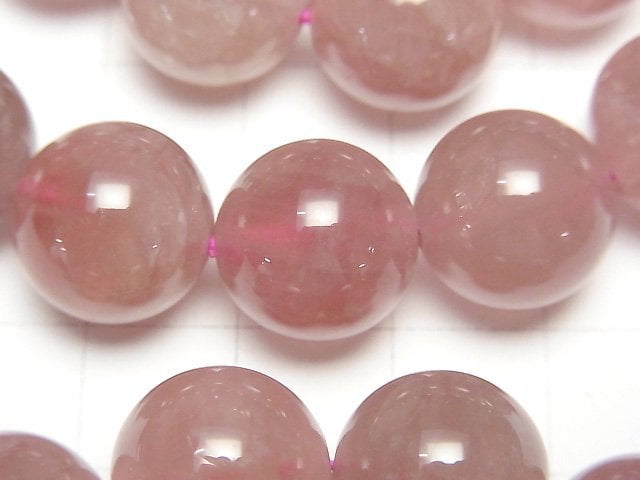 [Video] Deep Rose Quartz AAA- Round 13.5mm Bracelet