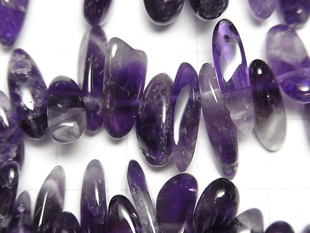 [Video]Amethyst AA++ Nugget Top Side Drilled Hole 1strand beads (aprx.14inch/34cm)