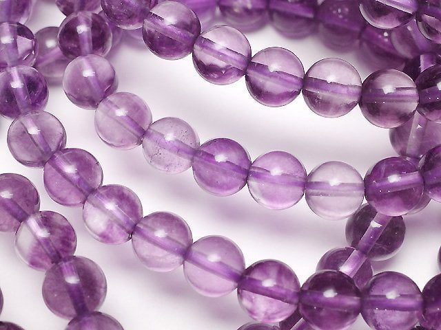 Bracelet en Fluorite Violette AAA Ronde 6mm