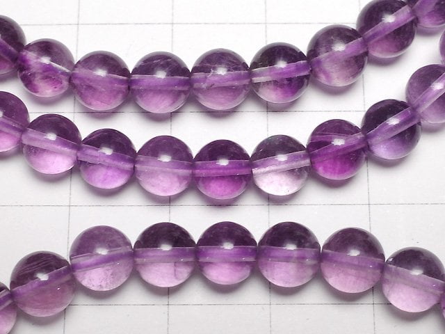 Bracelet en Fluorite Violette AAA Ronde 6mm