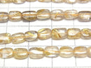 [Video] Rutilated Quartz AA++ Rectangle 7x5mm Half or 1 Strand Beads (approx. 15 inches/38 cm)