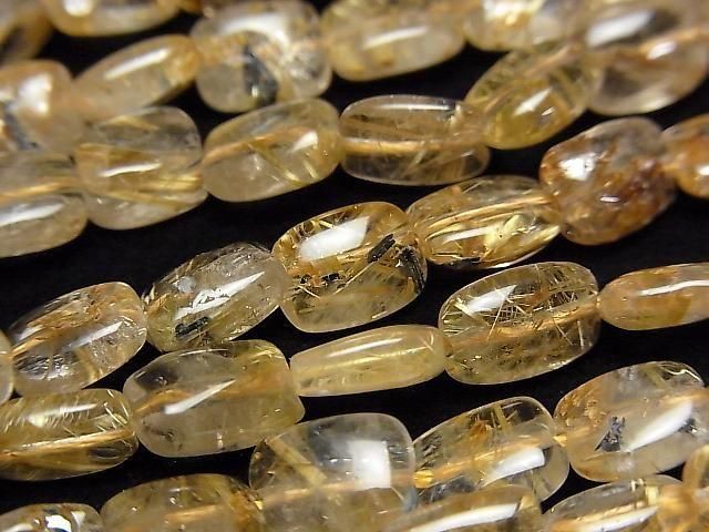 鈦晶 AA++ 長方形 8x6mm 半串或1串珠子 (約15英吋/38公分)