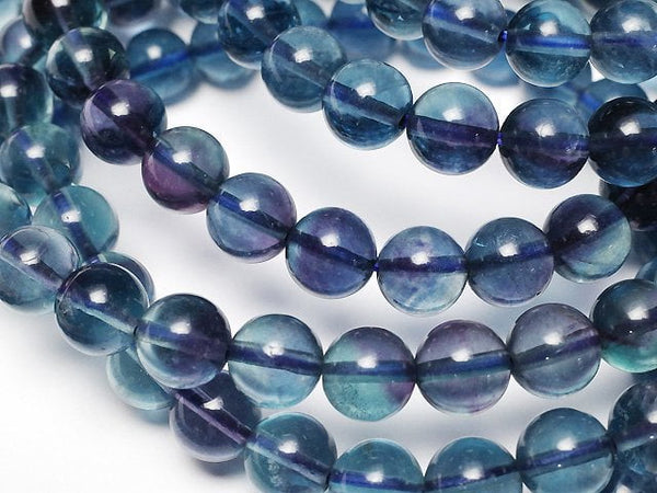 [Video] Blue Green Fluorite AAA Round 6mm Bracelet