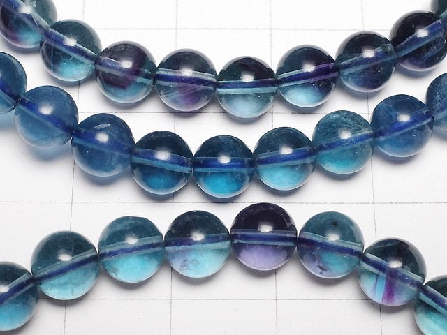 [Video] Blue Green Fluorite AAA Round 6mm Bracelet