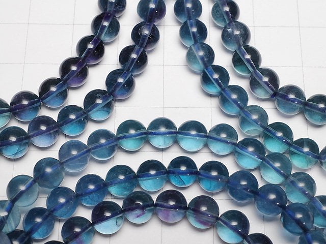 [Video] Blue Green Fluorite AAA Round 6mm Bracelet