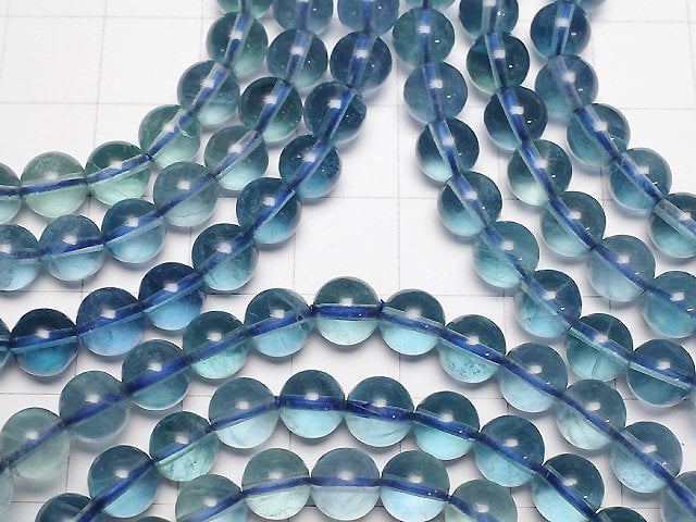 [Video] Blue Green Fluorite AAA- Round 6mm Bracelet