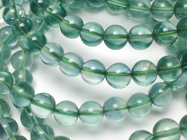 [Video] Green Fluorite AAA Round 6mm Bracelet