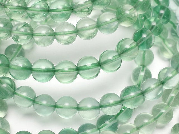 [Video] Green Fluorite AAA- Round 6mm Bracelet