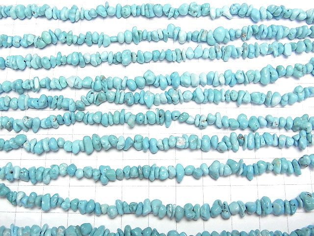 [Video] Arizona Sleeping Beauty Turquoise AA++ Chips (Small Nugget) half or 1strand beads (aprx.17inch/42cm)